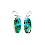 Load image into Gallery viewer, Chrysocolla and Malachite Earrings in Sterling Silver