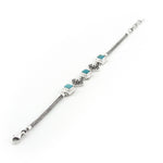 Load image into Gallery viewer, Turquoise Bracelet with Silver Detail