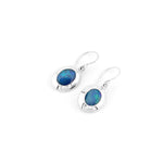 Load image into Gallery viewer, Lightning Ridge Opal Doublet Drop Earrings