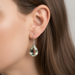 Load image into Gallery viewer, Prasiolite Drop Earrings