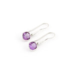 Load image into Gallery viewer, Amethyst Drop Earrings