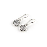 Load image into Gallery viewer, Tourmaline In Quartz Briolette Drop Earrings