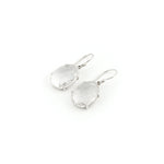 Load image into Gallery viewer, Clear Quartz Briolette Drop Earrings