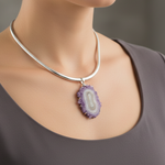 Load image into Gallery viewer, Amethyst Stalactite Pendant