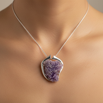 Load image into Gallery viewer, Grape Agate Pendant