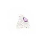 Load image into Gallery viewer, Amethyst Ring With Filligree Butterfly Design
