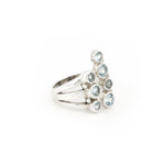 Load image into Gallery viewer, Topaz Split Ring With 7 Stones