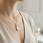 Load image into Gallery viewer, Brazilian Manifestation Quartz Pendant with Internal Crystal in silver
