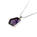 Load image into Gallery viewer, Trapiche Amethyst Pendant set in Sterling Silver
