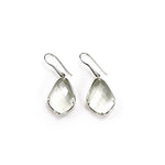 Load image into Gallery viewer, Prasiolite Quartz Briolette Earrings in Sterling Silver
