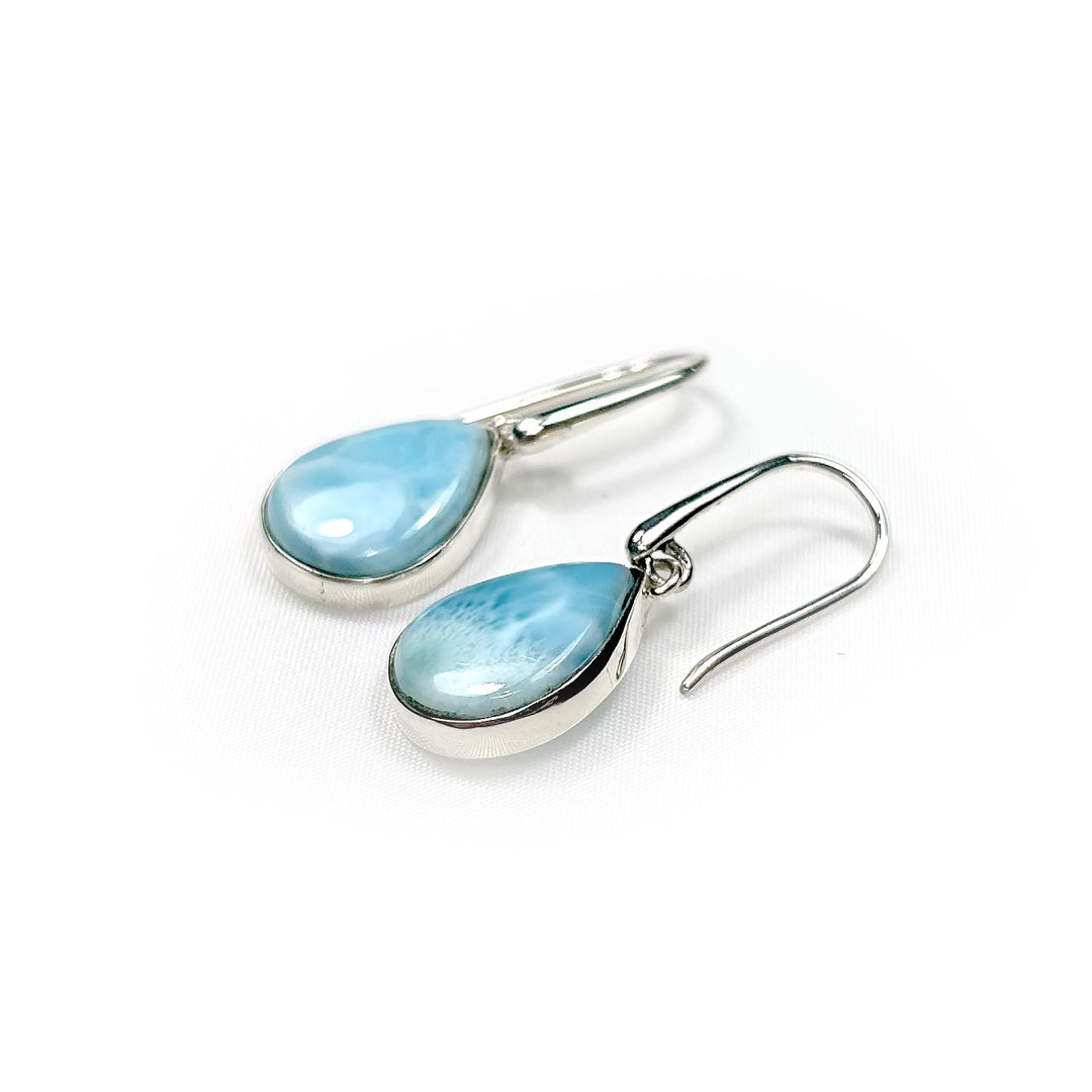 Larimar Earrings in Sterling Silver