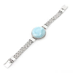 Load image into Gallery viewer, Larimar and Silver Bracelet
