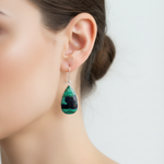 Load image into Gallery viewer, Azurite And Malachite Drop Earrings
