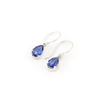 Load image into Gallery viewer, Iolite Gemstone Drop Earrings
