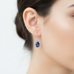 Load image into Gallery viewer, Iolite Gemstone Drop Earrings

