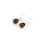 Load image into Gallery viewer, Smokey Quartz Briolette Drop Earrings
