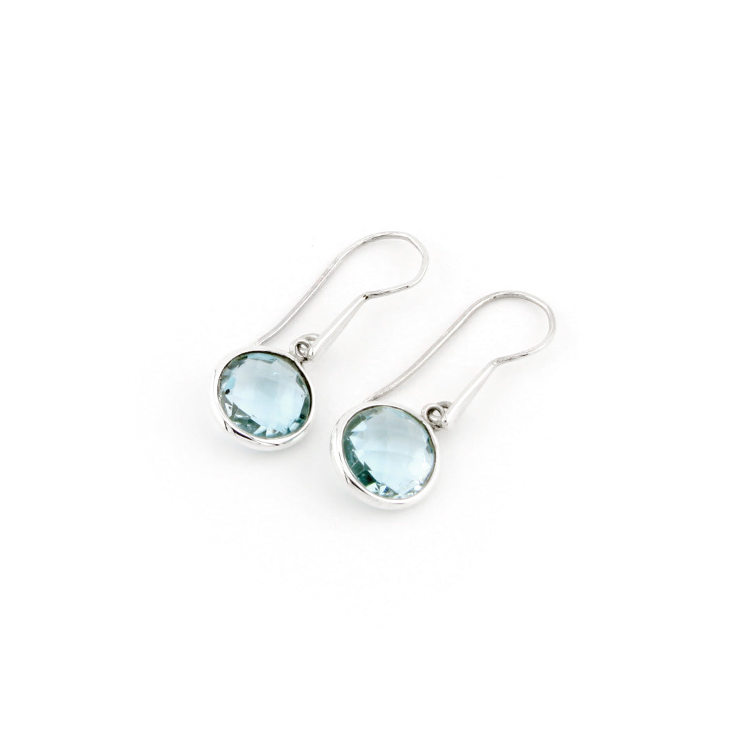 Sky Blue Topaz Drop Earrings