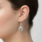 Load image into Gallery viewer, Sky Blue Topaz Drop Earrings

