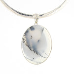 Load image into Gallery viewer, Dendritic Agate Pendant In Silver
