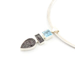 Load image into Gallery viewer, Multi Stone Pendant With Lepidocrosite In Quartz And Topaz
