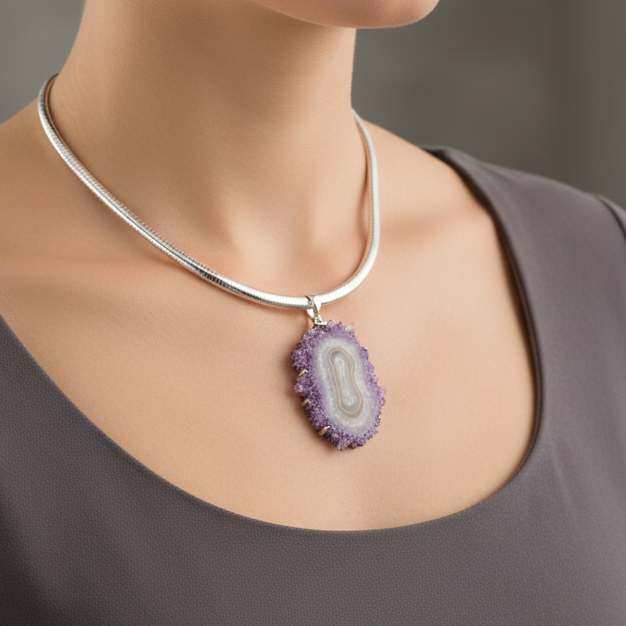 Amethyst Stalactite Pendant