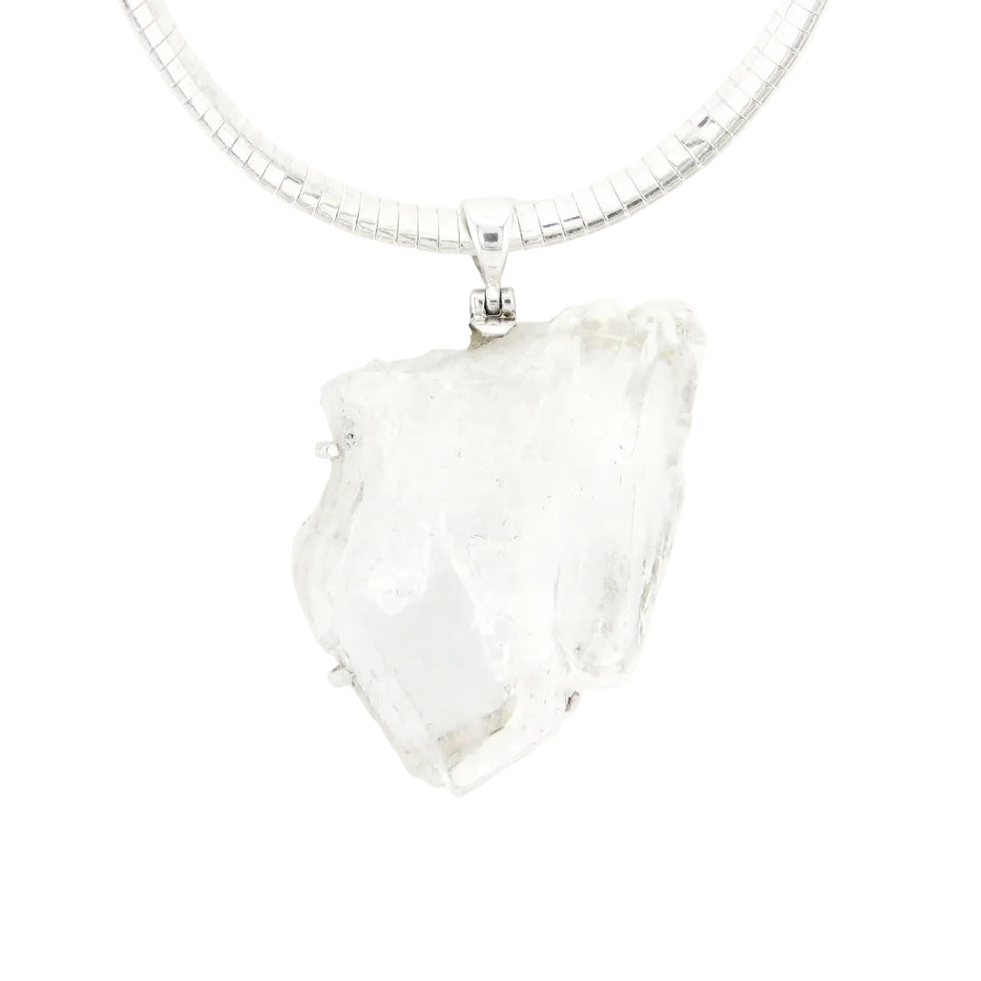 Apophyllite Quartz Crystal Pendant