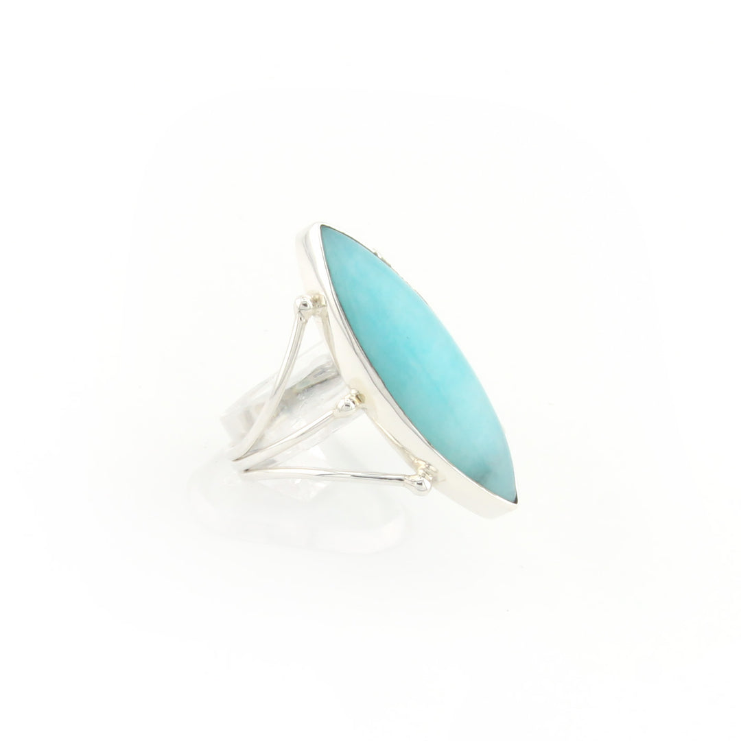 Amazonite Marquis Ring