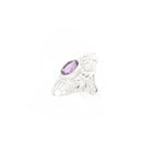 Load image into Gallery viewer, Amethyst Ring With Filligree Butterfly Design
