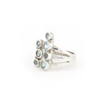 Load image into Gallery viewer, Topaz Split Ring With 7 Stones
