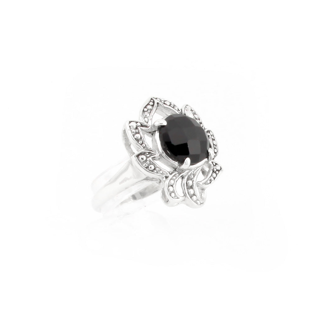 Black Spinel Ring