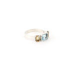 Load image into Gallery viewer, Blue Topaz and Citrine Ring
